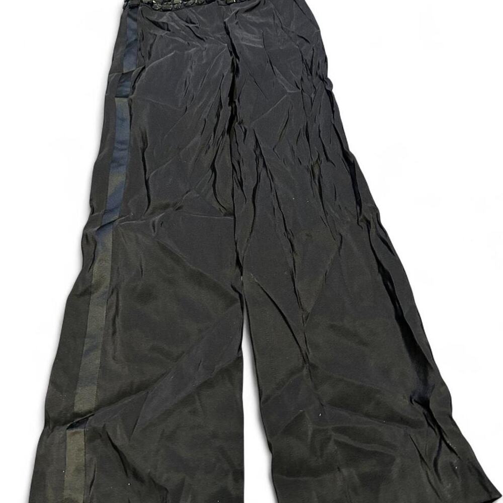 Naeem khan black wide leg